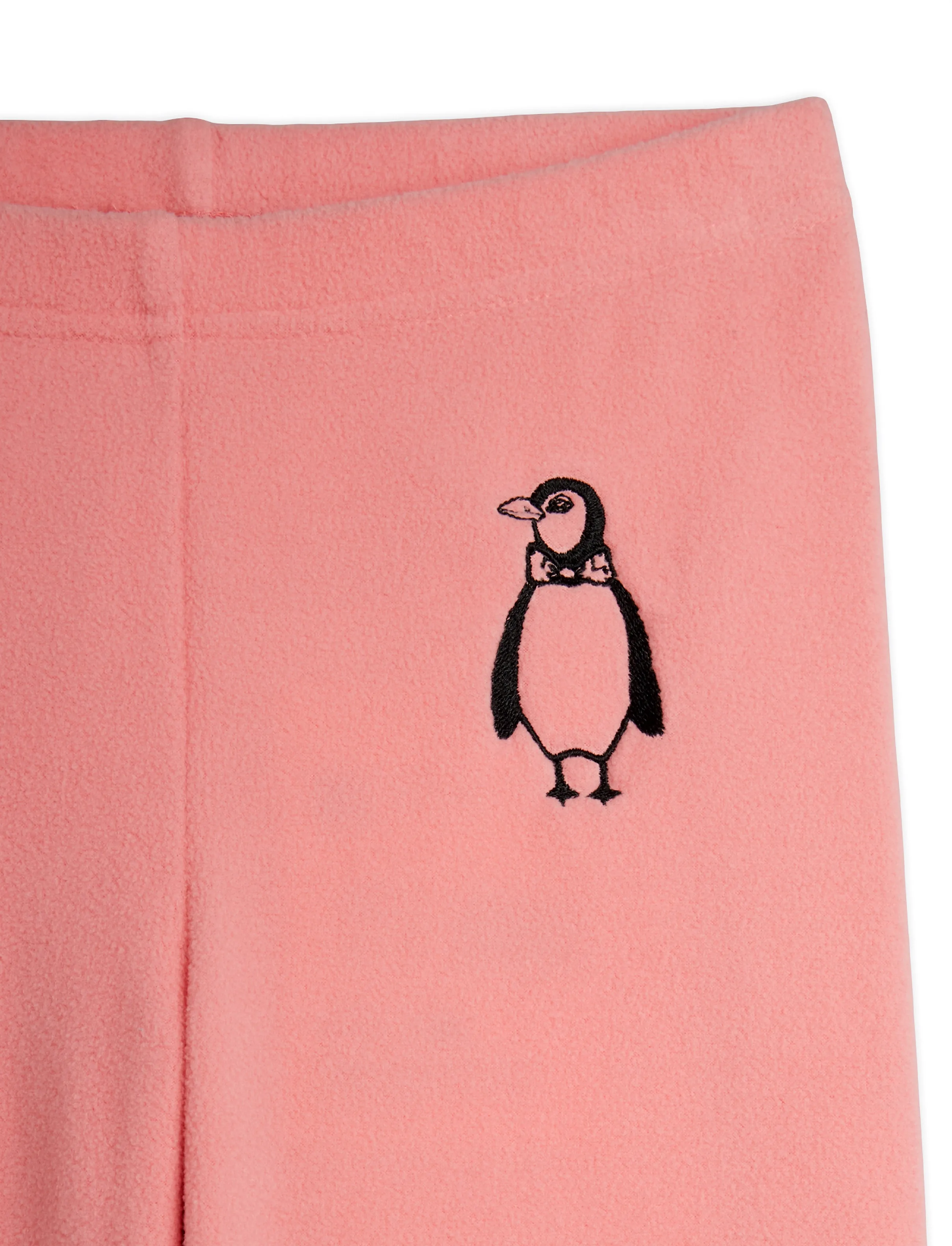 Mini Rodini - Penguin emb microfleece trousers - pink - 2