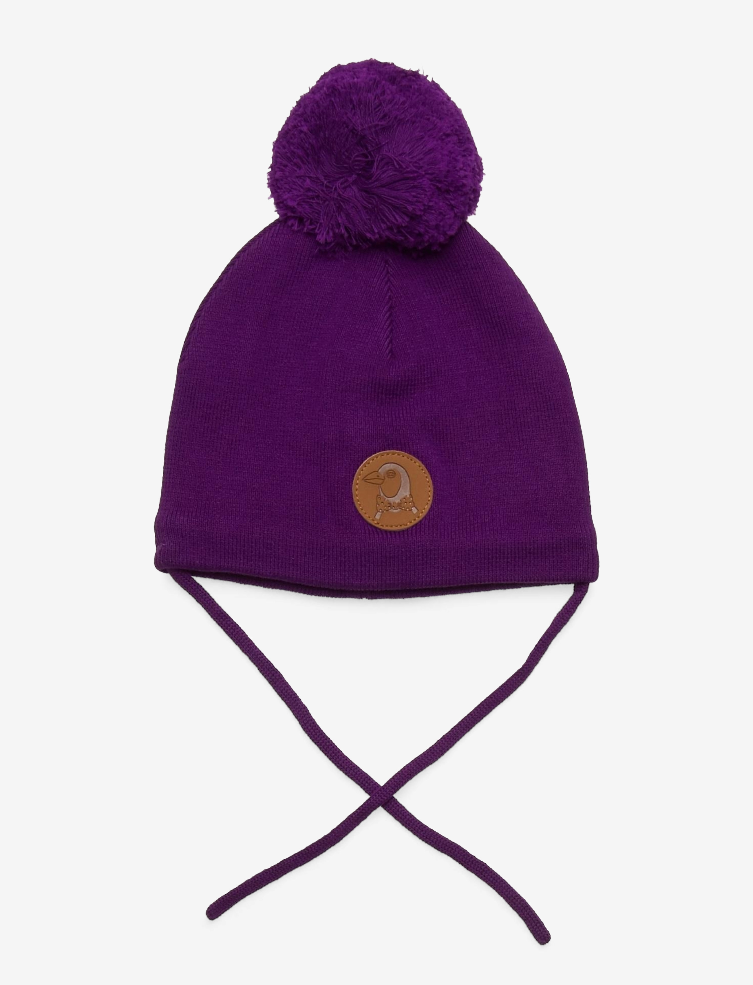 Mini Rodini Penguin hat - Mössor - PURPLE / purple