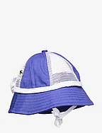 Bow mesh sun hat - BLUE