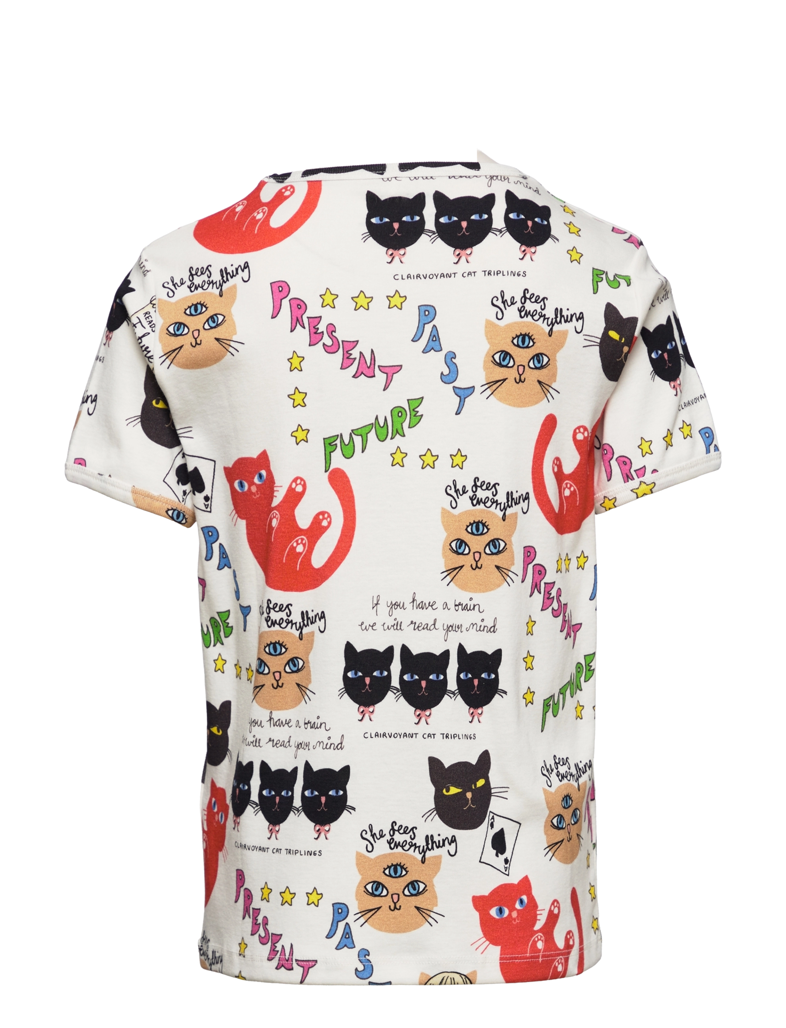 Mini Rodini - Clairvoyant cats aop ss tee - multi - 1