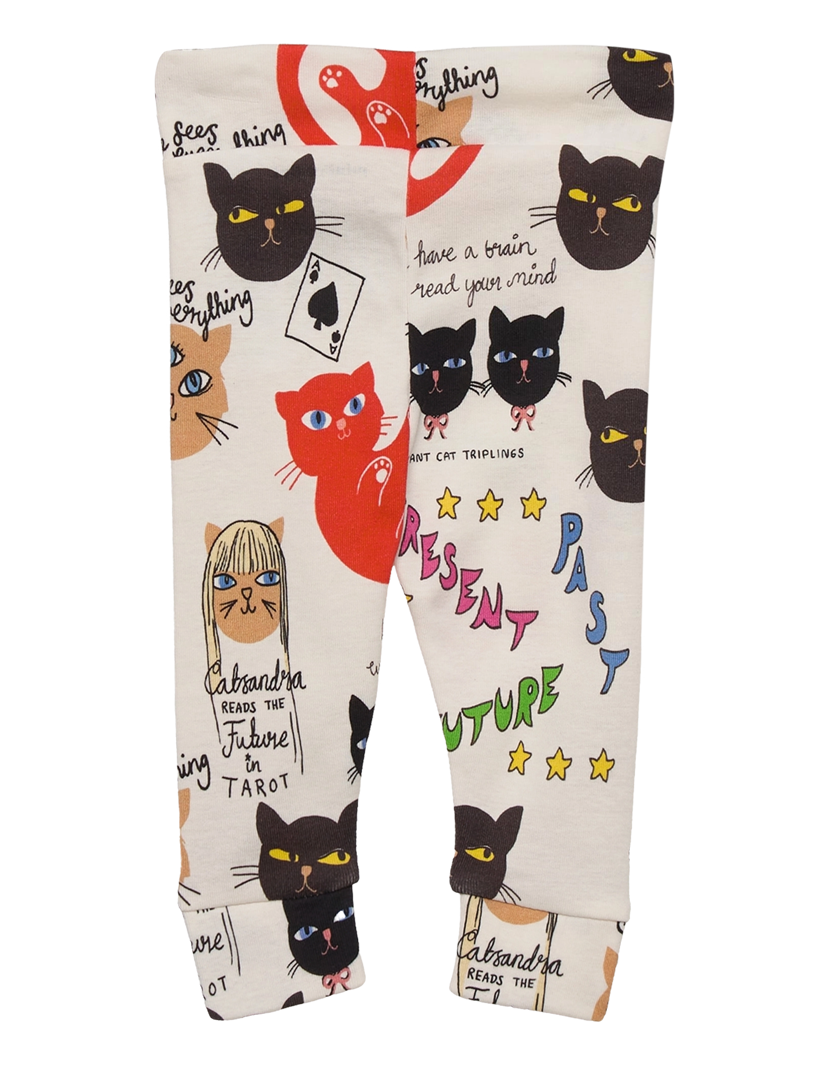 Mini Rodini - Clairvoyant cats aop nb leggings - multi - 1