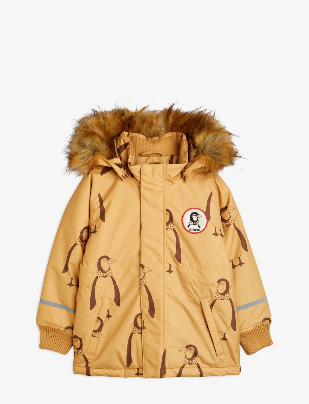 Mini Rodini Penguin K2 parka - Ytterkläder - BEIGE / beige
