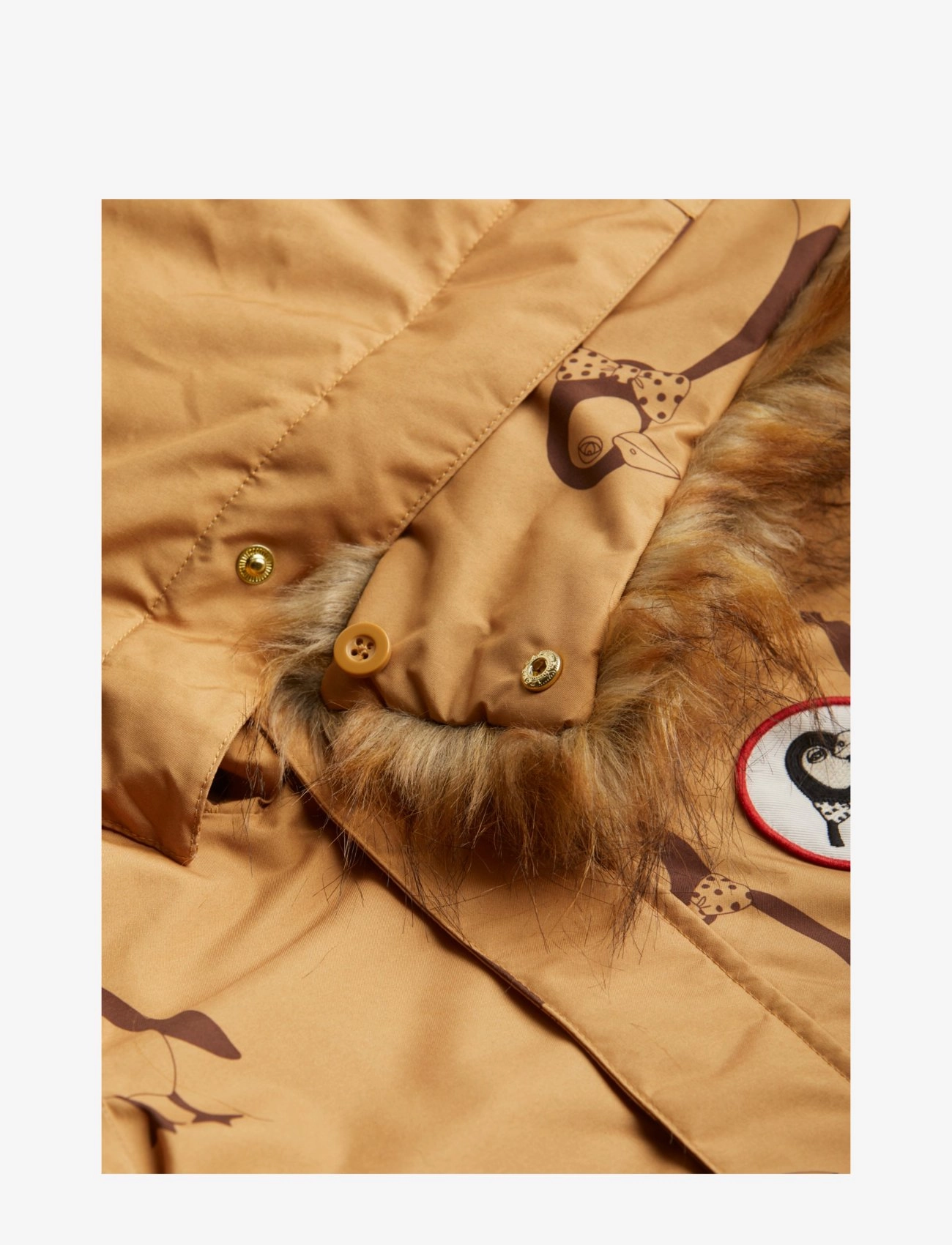 Mini Rodini - Penguin K2 parka - jakker - beige - 4