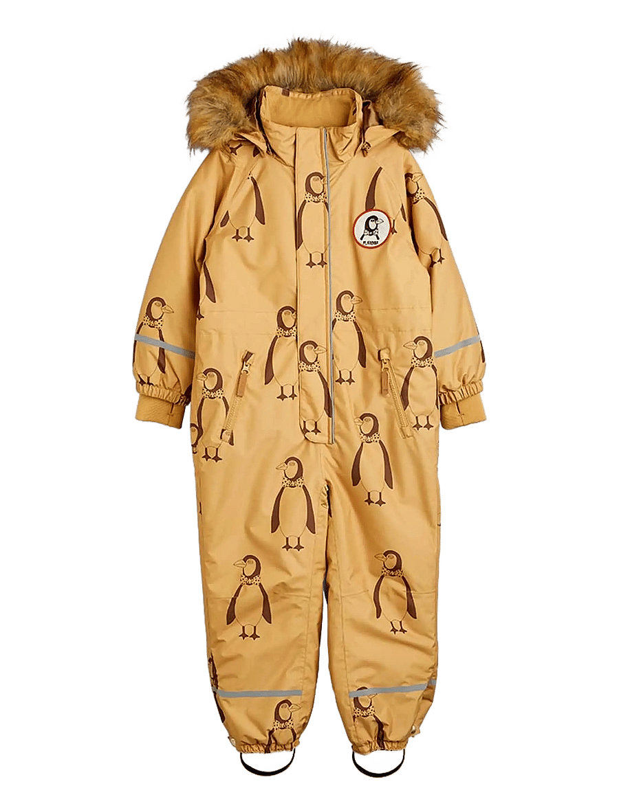 Mini Rodini - Kebnekaise penguin overall - shop efter alder - beige - 0