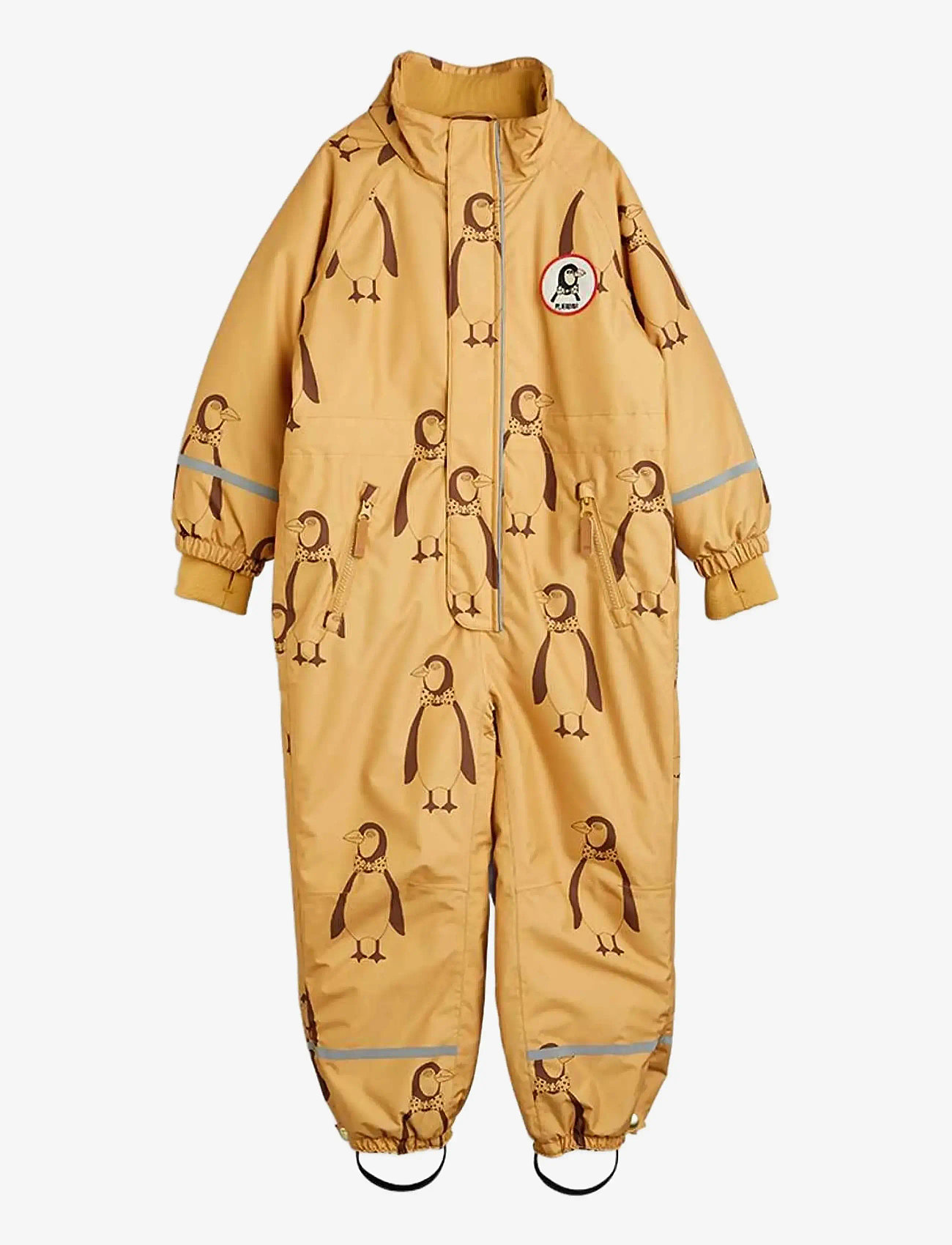 Mini Rodini - Kebnekaise penguin overall - snowsuit - beige - 2