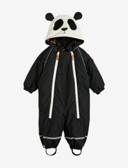 Mini Rodini - Alaska panda baby overall - snowsuit - black - 0