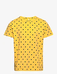 Mini Rodini - Polka dot ss tee - short-sleeved - yellow - 0
