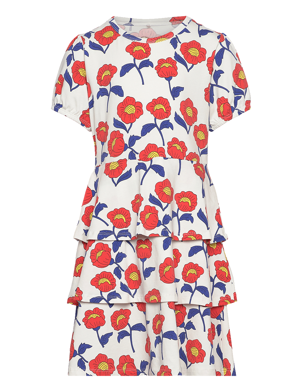 mini rodini flower dress Flower Sweat Dress-Mini Rodini FW24