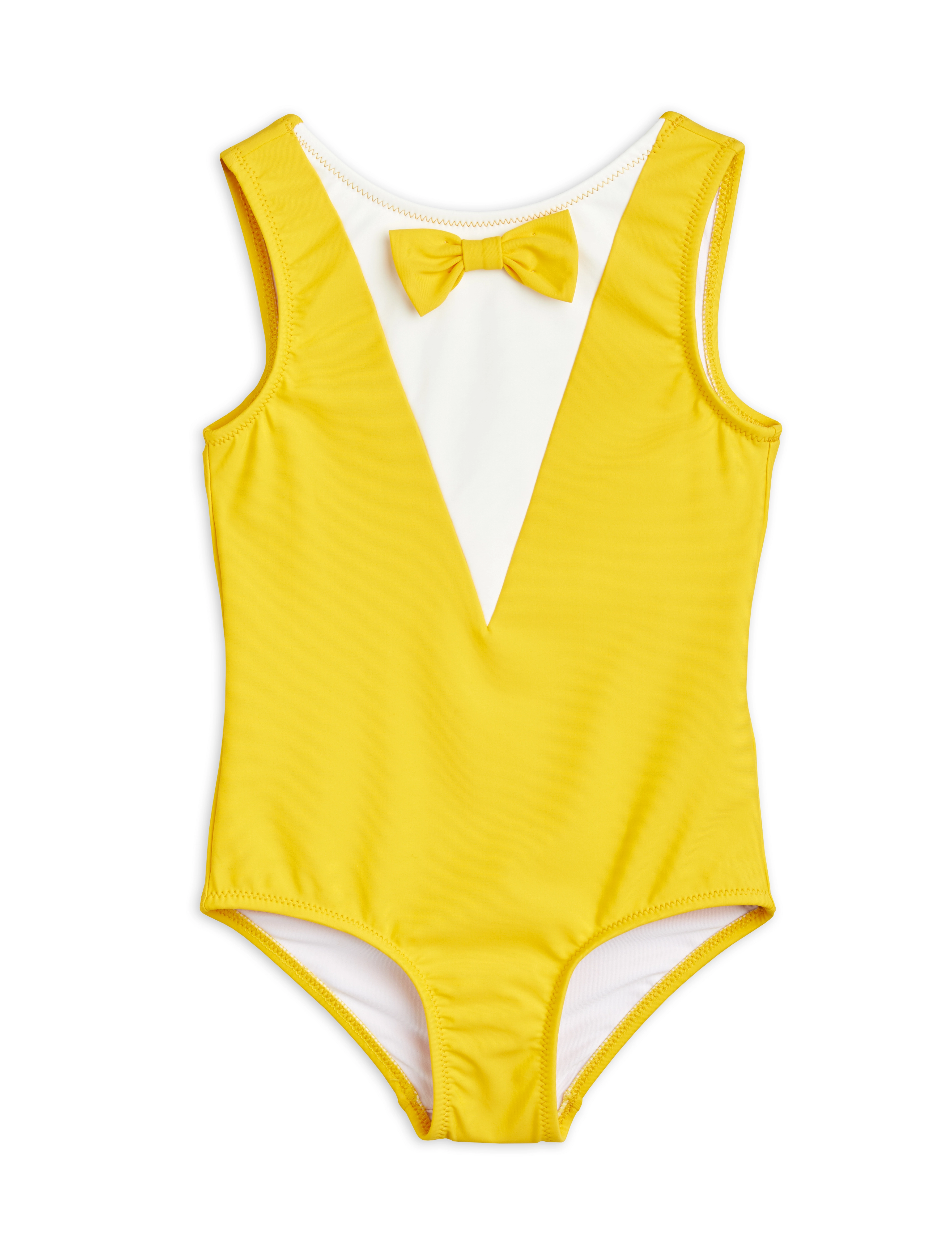 MINI RODINI Bow Badeanzug Gelb - 80-86 - Kinder