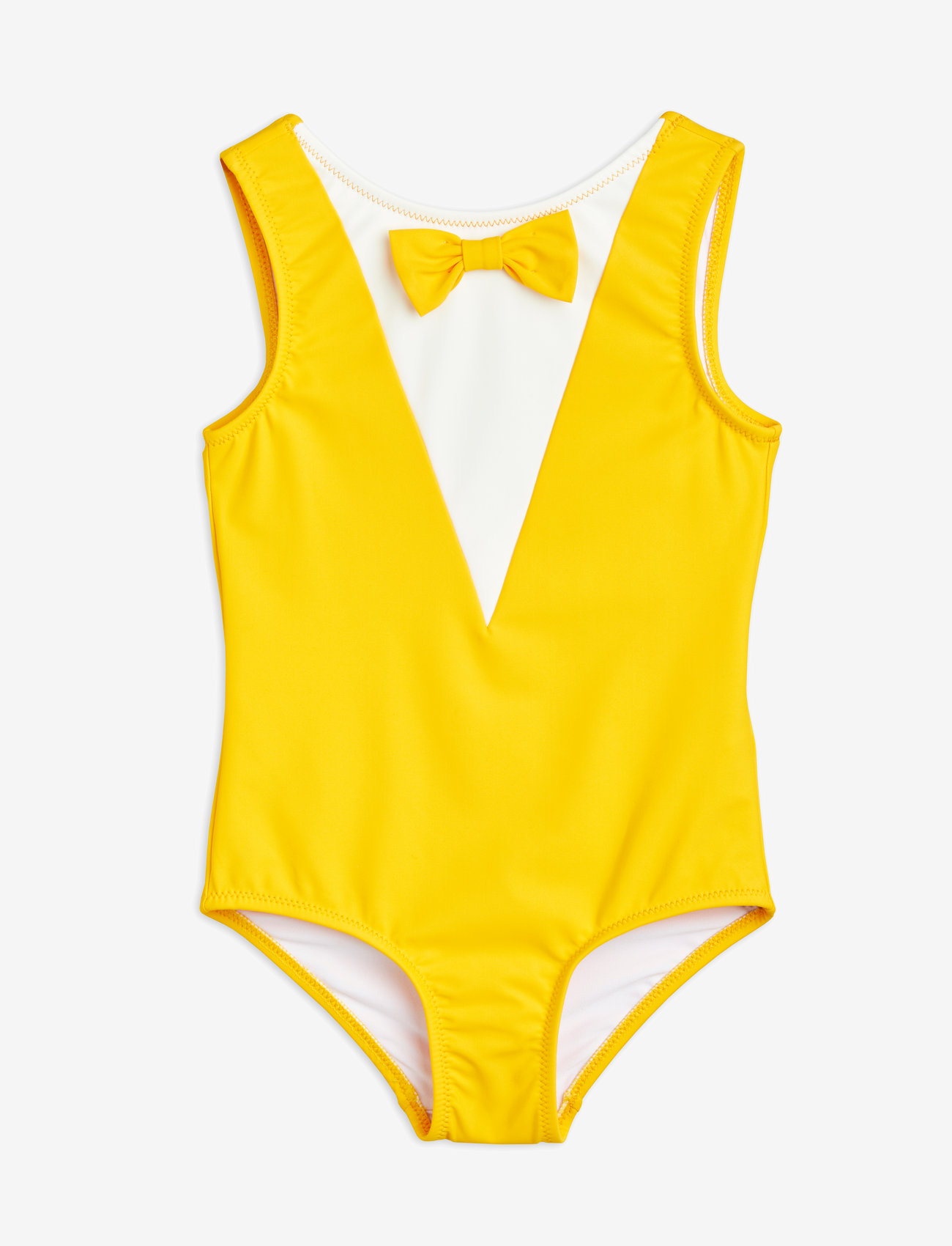 Mini Rodini - Bow swimsuit - vasaros pasiūlymai - yellow - 0