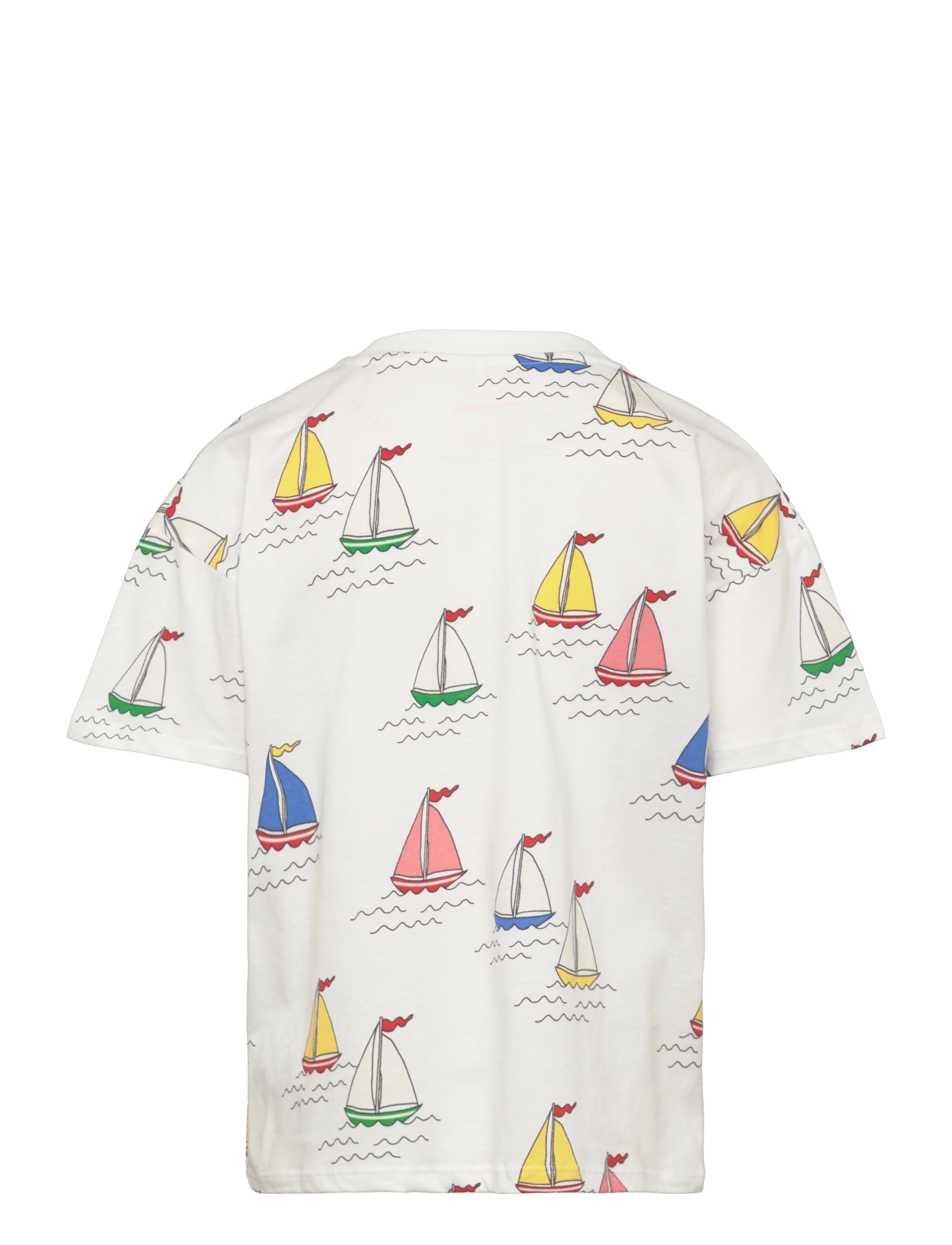 Mini Rodini - Sailing boats aop ss tee - white - 1