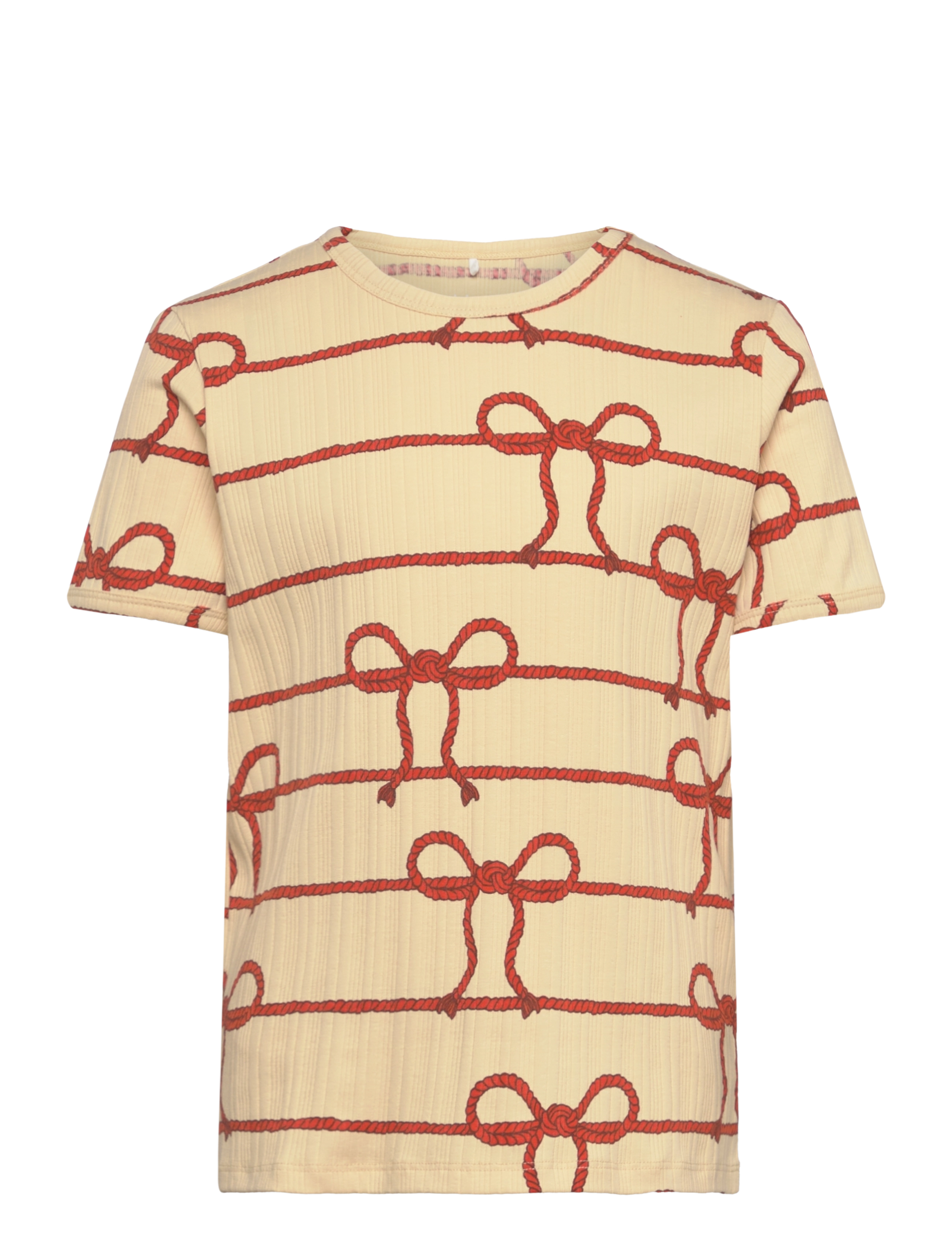 Rope aop ss tee - YELLOW