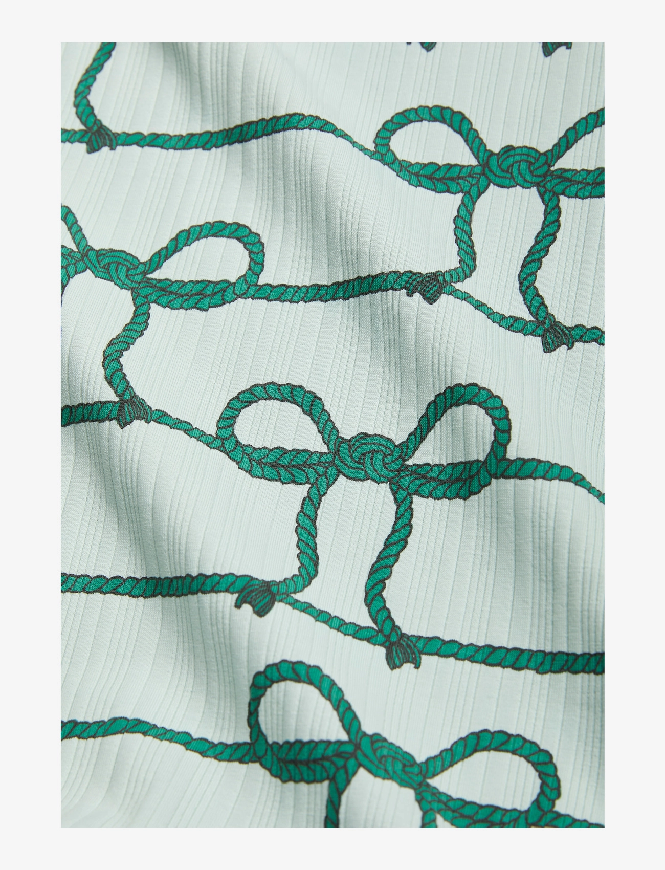 Mini Rodini - Rope aop baby leggings - green - 2