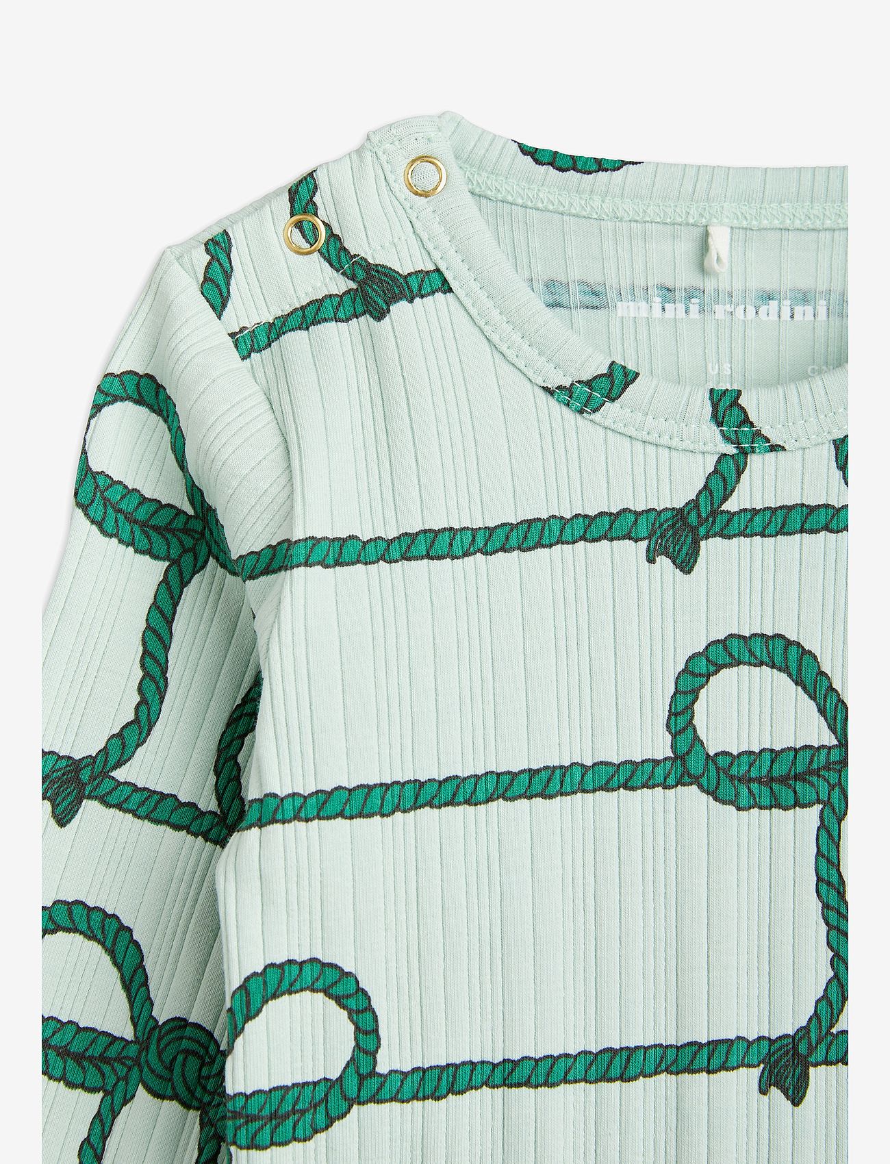 Mini Rodini - Rope aop ls body - green - 2