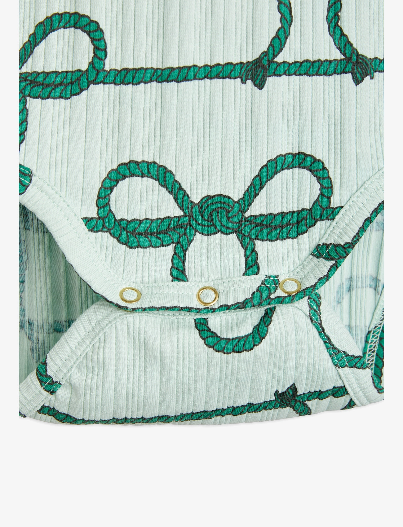 Mini Rodini - Rope aop ls body - green - 3
