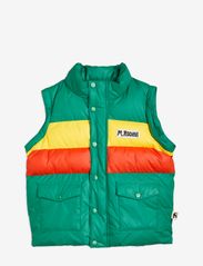 Mini Rodini - Zip sleeve puffer jacket - dunjackor & fodrade jackor - green - 3