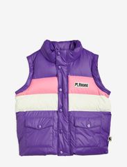 Mini Rodini - Zip sleeve puffer jacket - pūkinės striukės - purple - 2