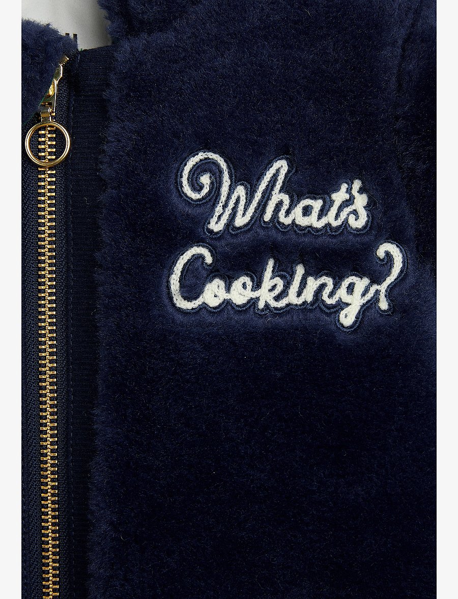 Mini Rodini - What's cooking faux fur baby overall - vinteroveraller - navy - 3