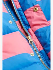 Mini Rodini - Stripe aop puffer jacket - dunjackor & fodrade jackor - pink - 2