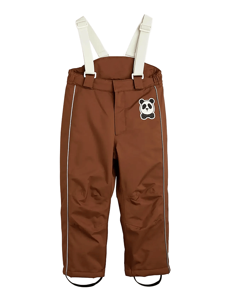Mini Rodini - Panda soft ski trousers - winterhose - brown - 0