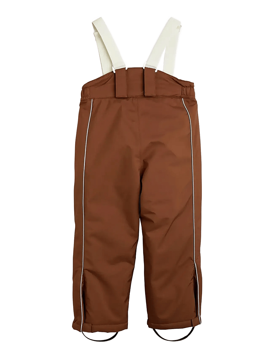 Mini Rodini - Panda soft ski trousers - winterhose - brown - 1