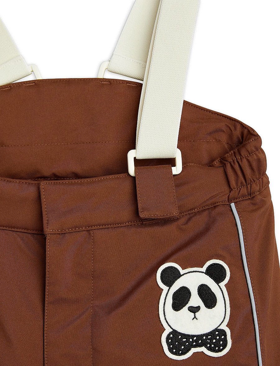 Mini Rodini - Panda soft ski trousers - winterhose - brown - 3