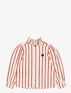 Stripe woven blouse, Mini Rodini