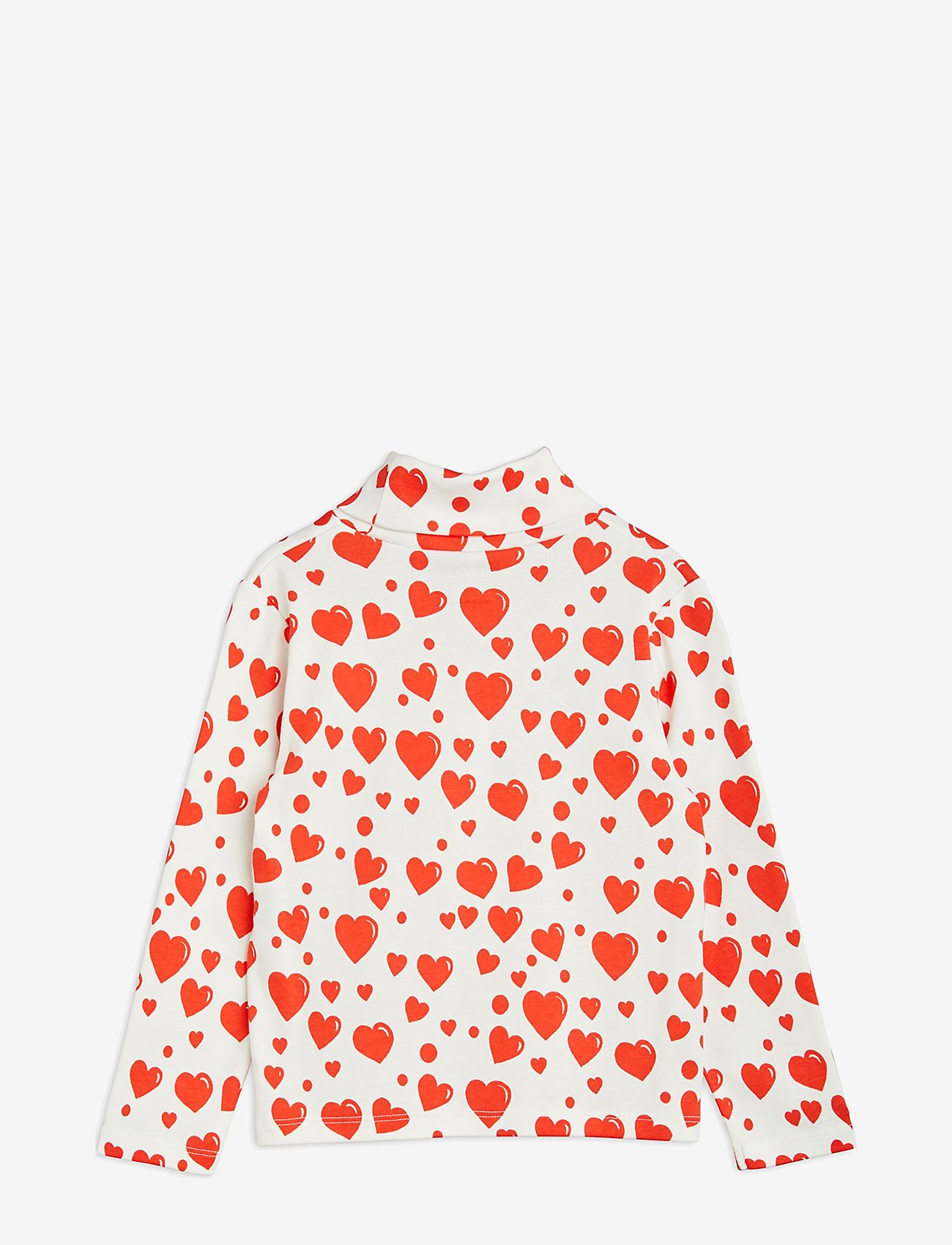 Mini Rodini - Hearts aop ls tee - megztiniai su aukšta apykakle - multi - 1
