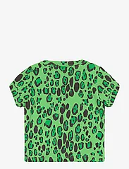 Mini Rodini - Leopard ss tee - short-sleeved - green - 1