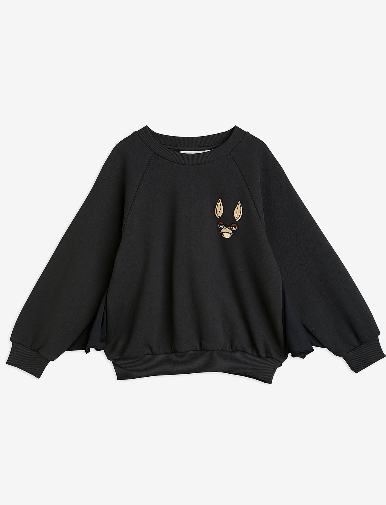 Mini Rodini - Bat sleeve sweatshirt - medvilniniai megztiniai ir džemperiai su gobtuvu - black - 0