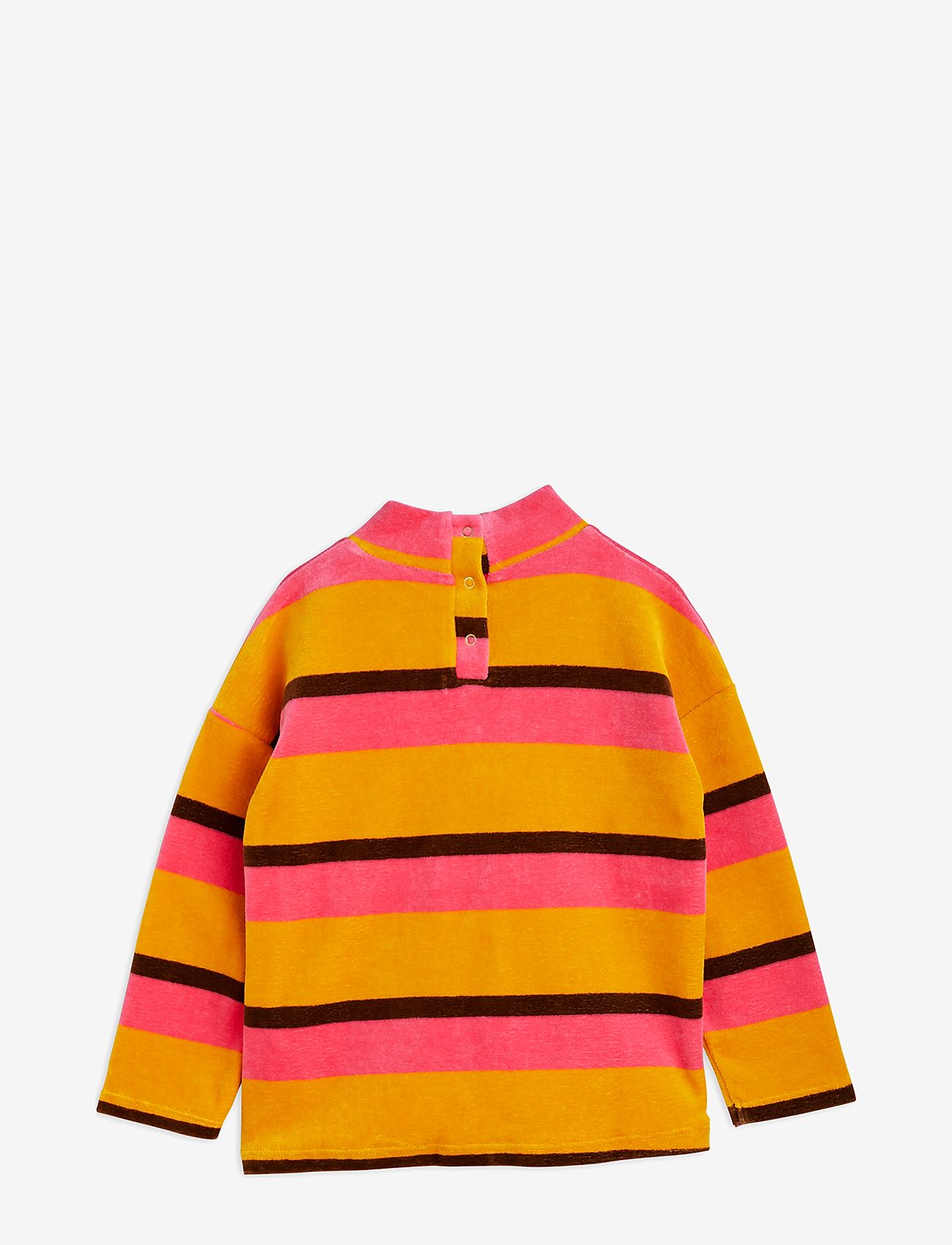 Mini Rodini - Stripe velour sweater - ilgomis rankovėmis - multi - 1