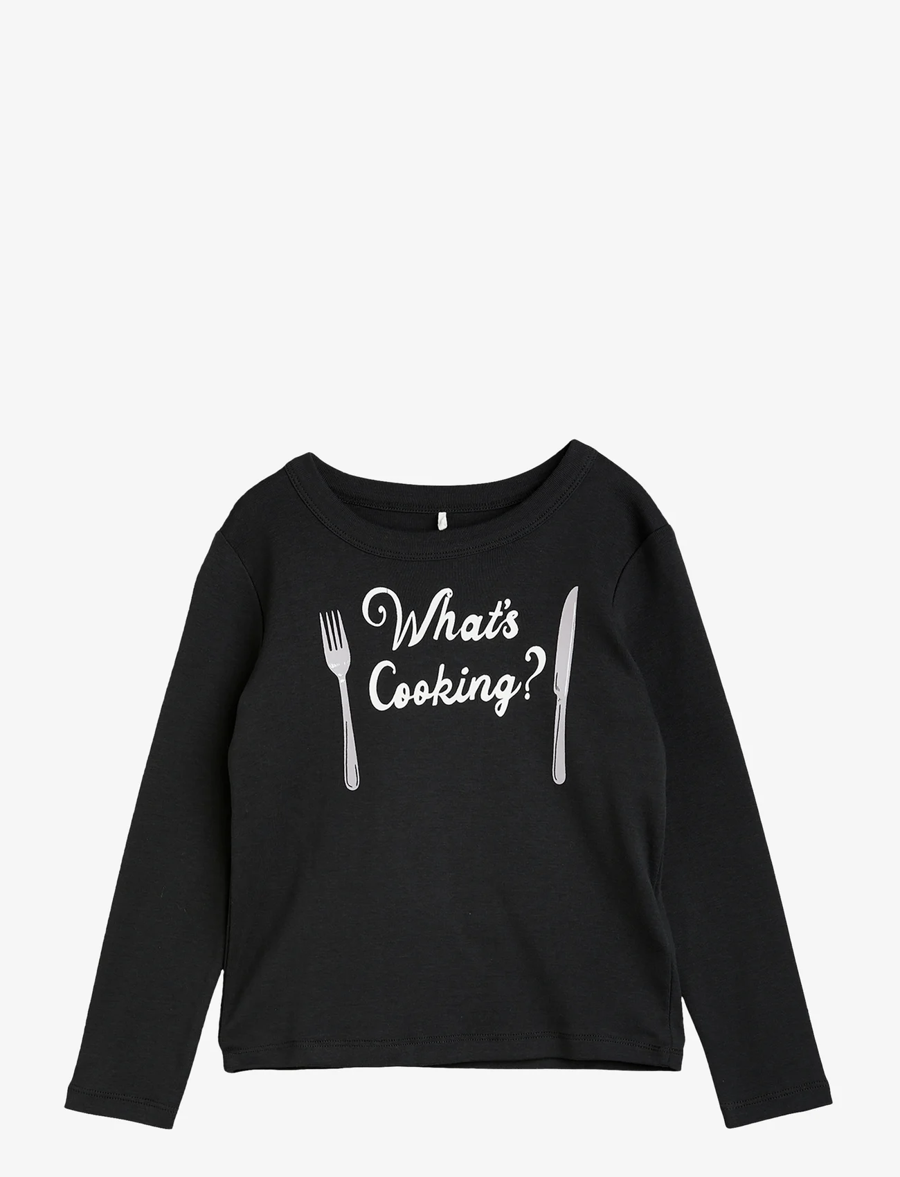 Mini Rodini - What's cooking sp ls tee - long-sleeved - black - 0