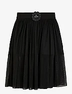 Bat flower tulle skirt - BLACK