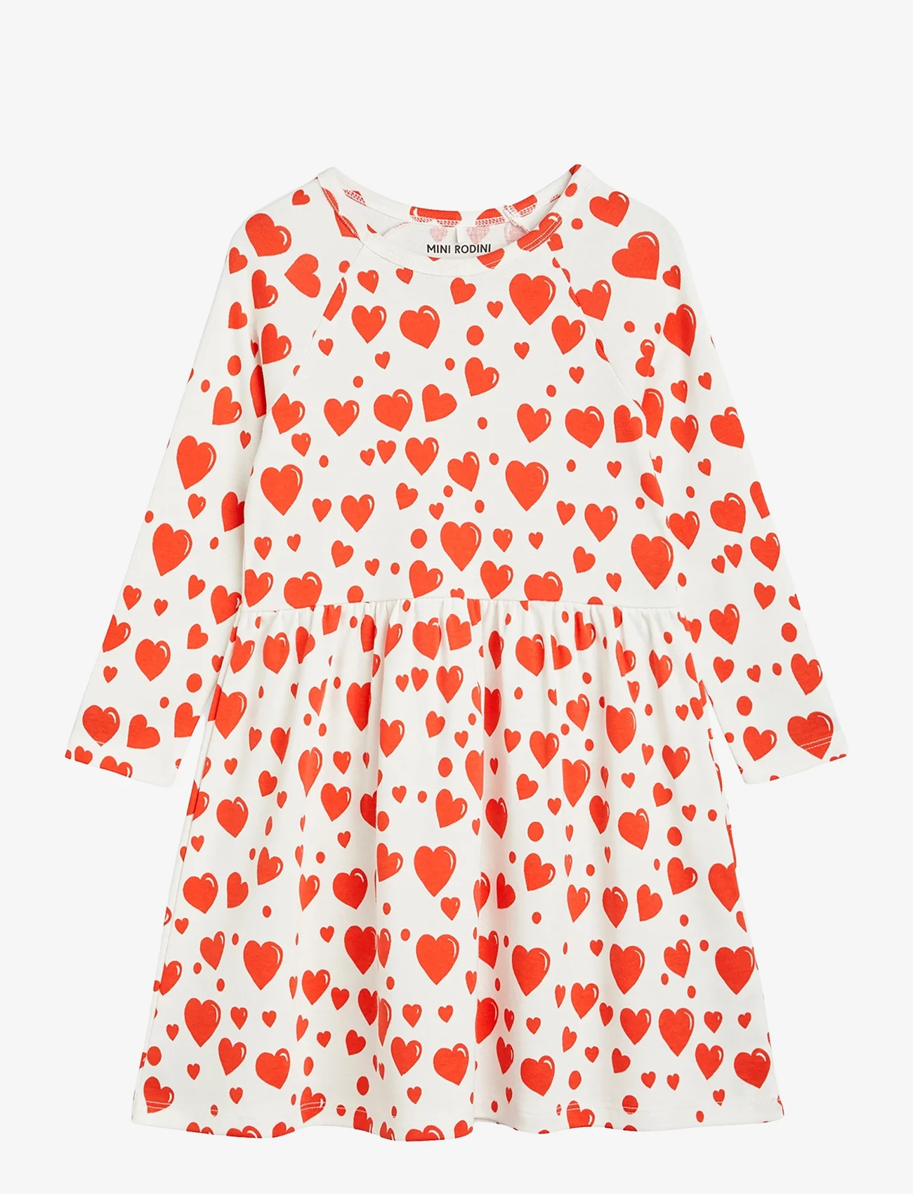 Mini Rodini - Hearts aop ls dress - laisvalaikio suknelės ilgomis rankovėmis - multi - 0