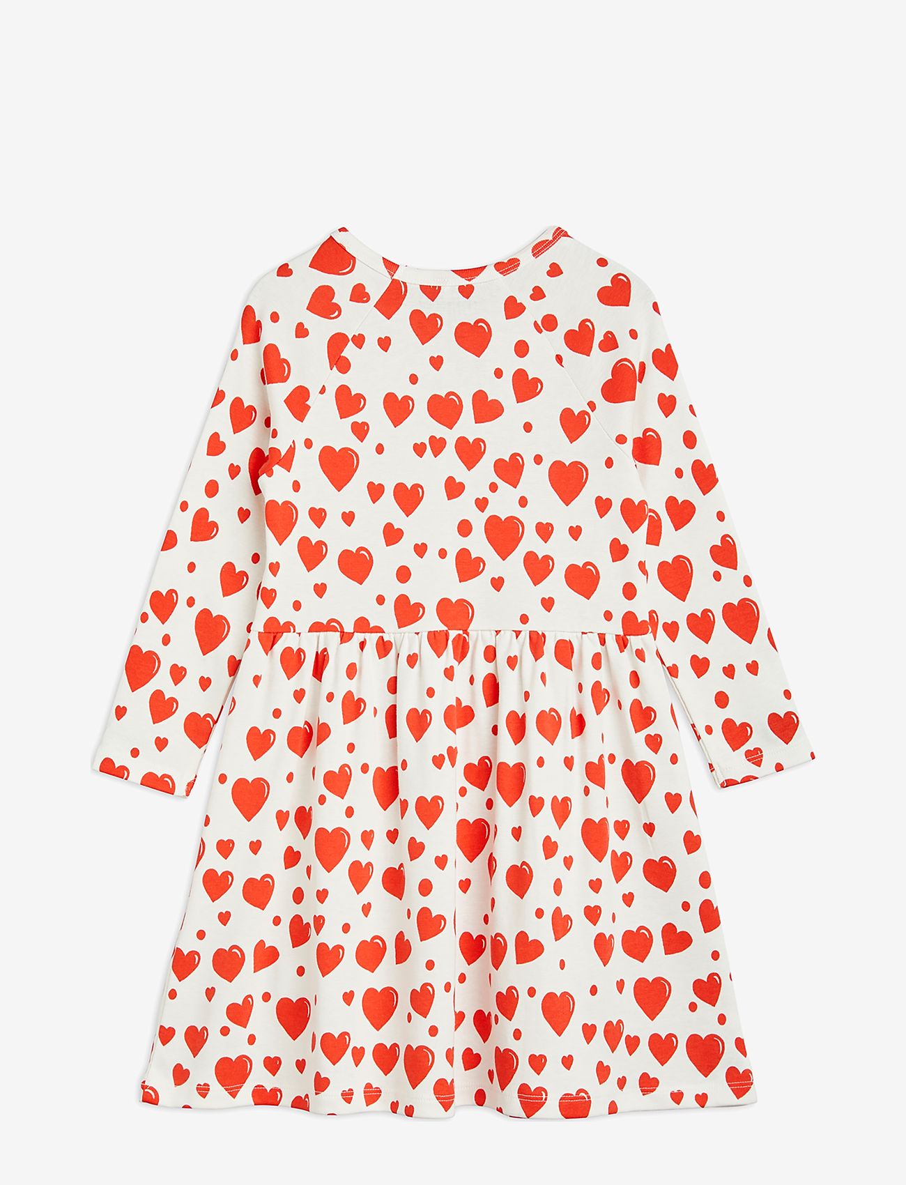 Mini Rodini - Hearts aop ls dress - long-sleeved casual dresses - multi - 1