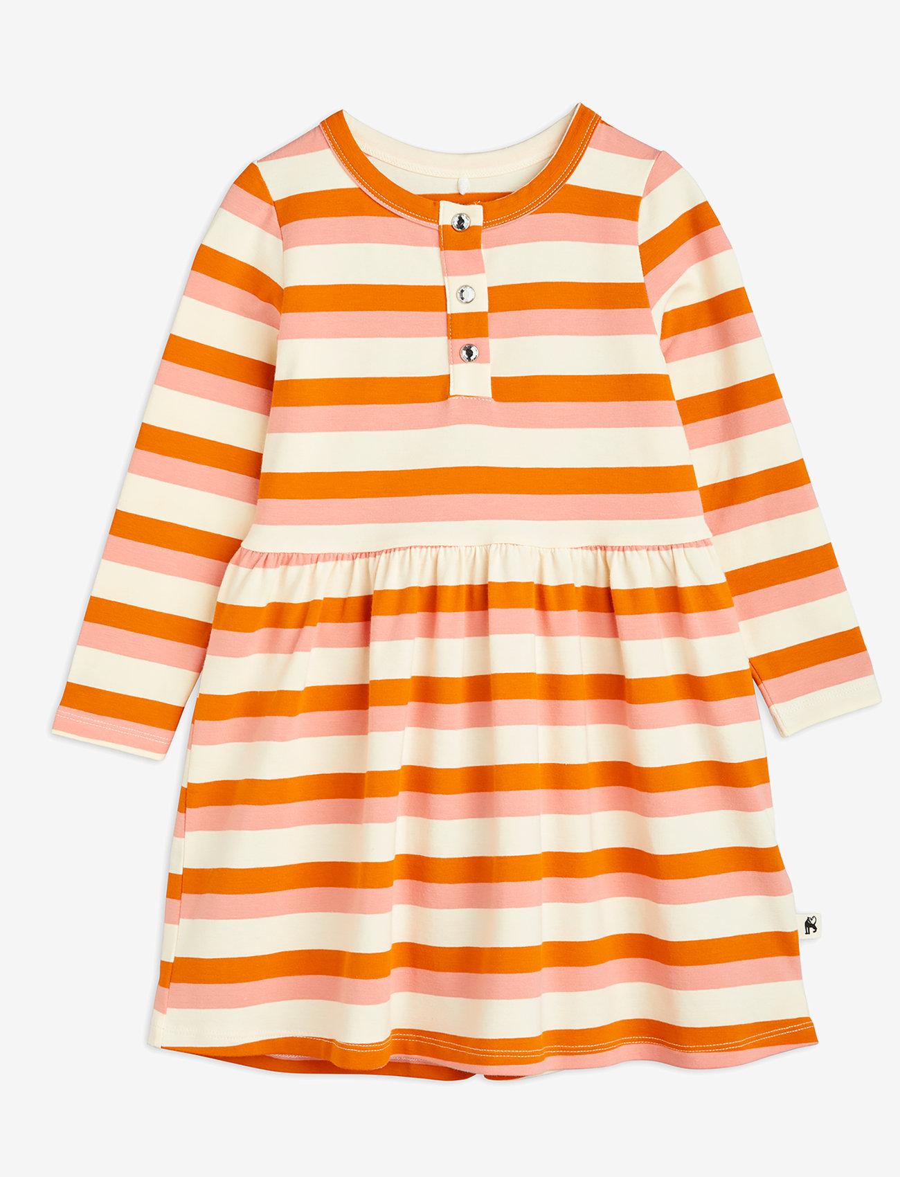 Mini Rodini - Stripe YD ls dress - laisvalaikio suknelės ilgomis rankovėmis - multi - 0