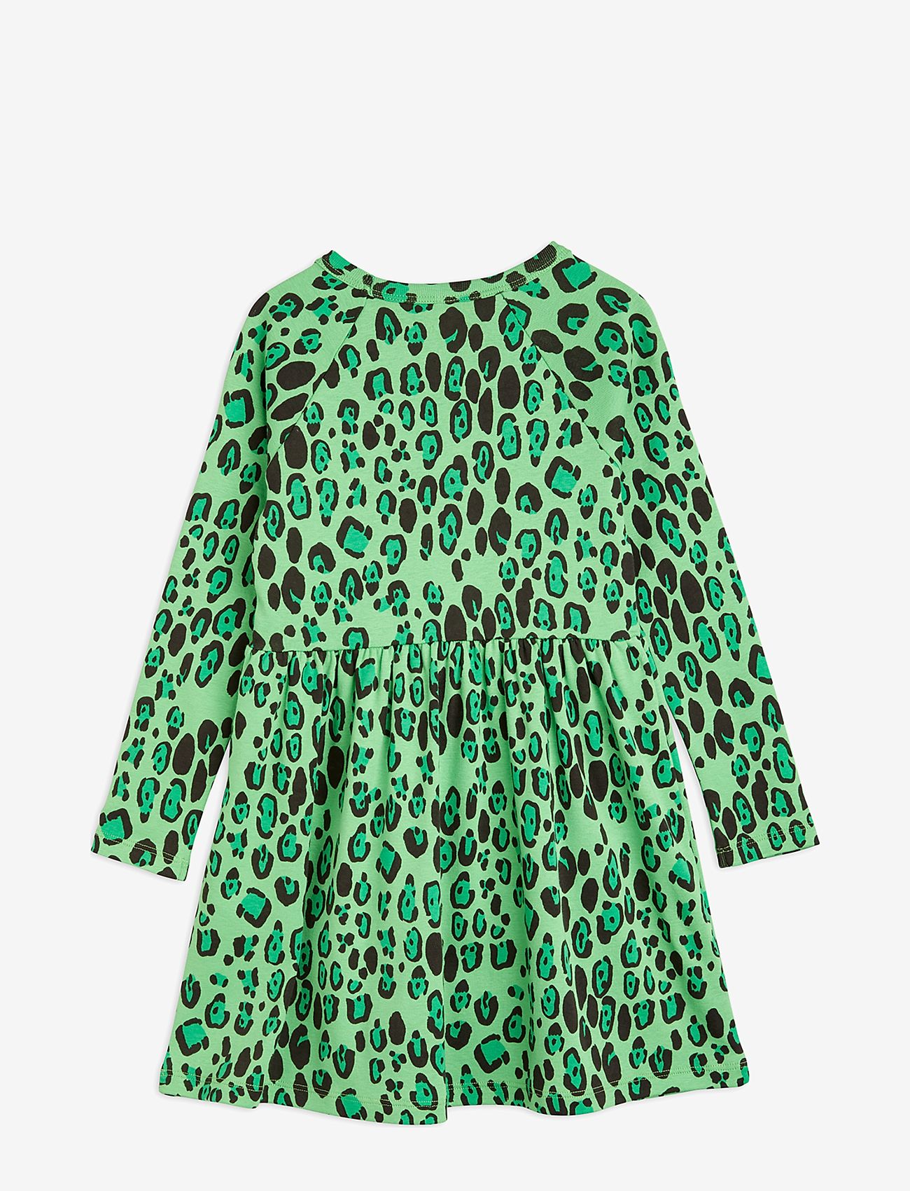 Mini Rodini - Leopard ls dress - laisvalaikio suknelės ilgomis rankovėmis - green - 1