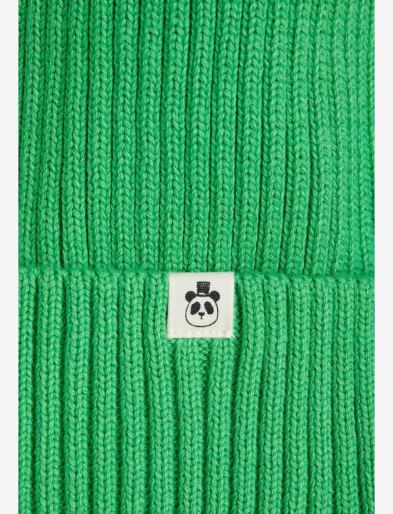 Mini Rodini - Pompom knitted hat - wintermützen - green - 1
