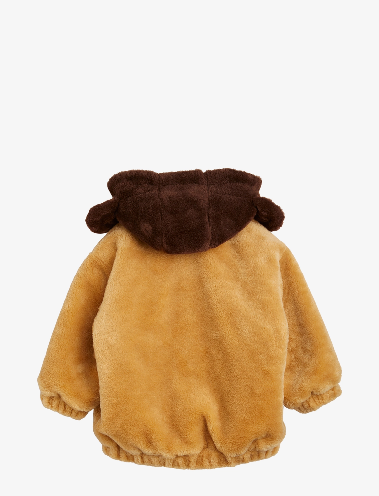 Mini Rodini - Adored faux fur hooded jacket - beige - 2