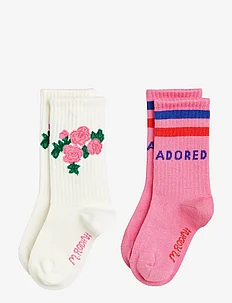 Roses 2-pack socks, Mini Rodini