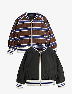 Stripe reversible baseball jacket, Mini Rodini