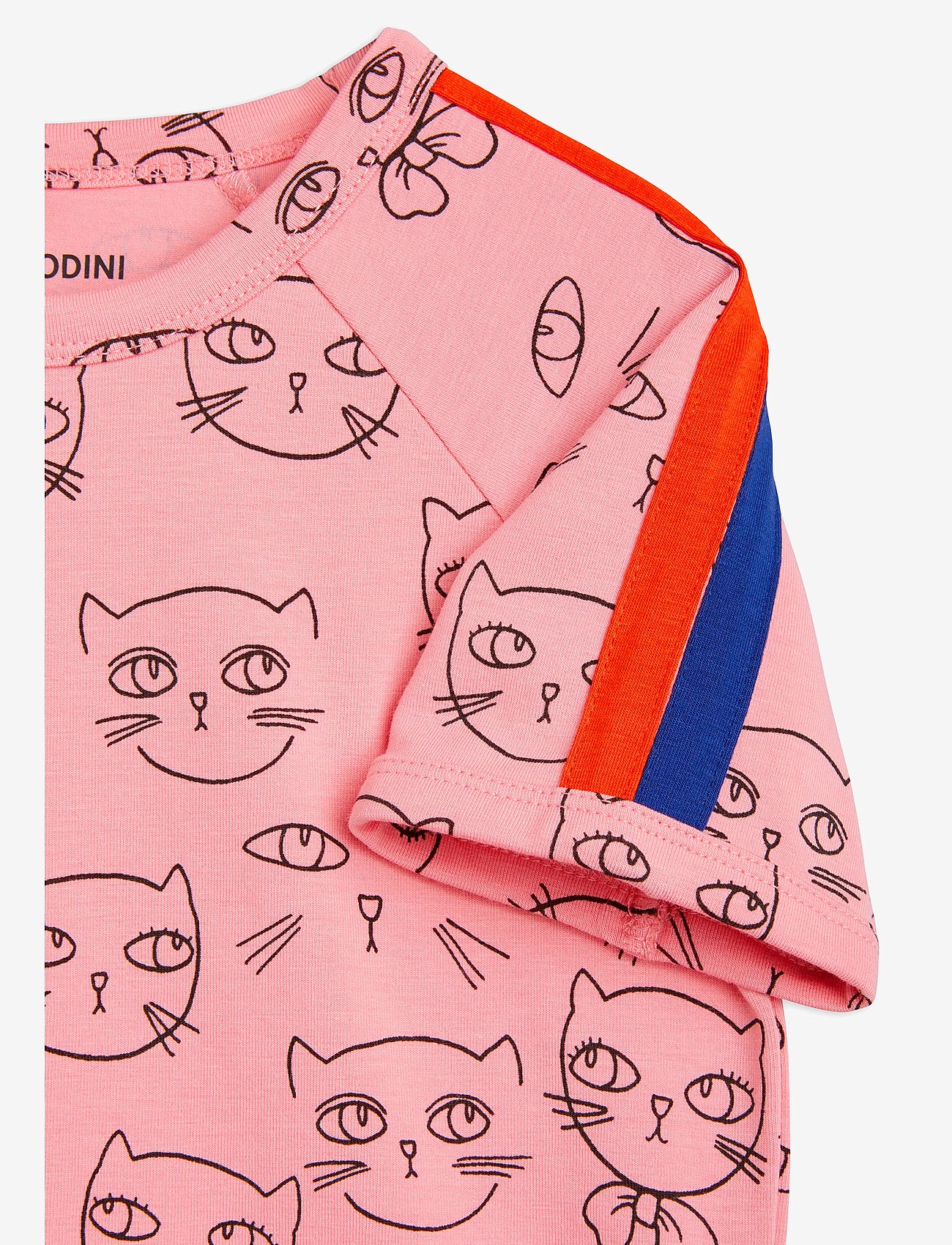 Mini Rodini - Cathlethes aop ss tee - pink - 2