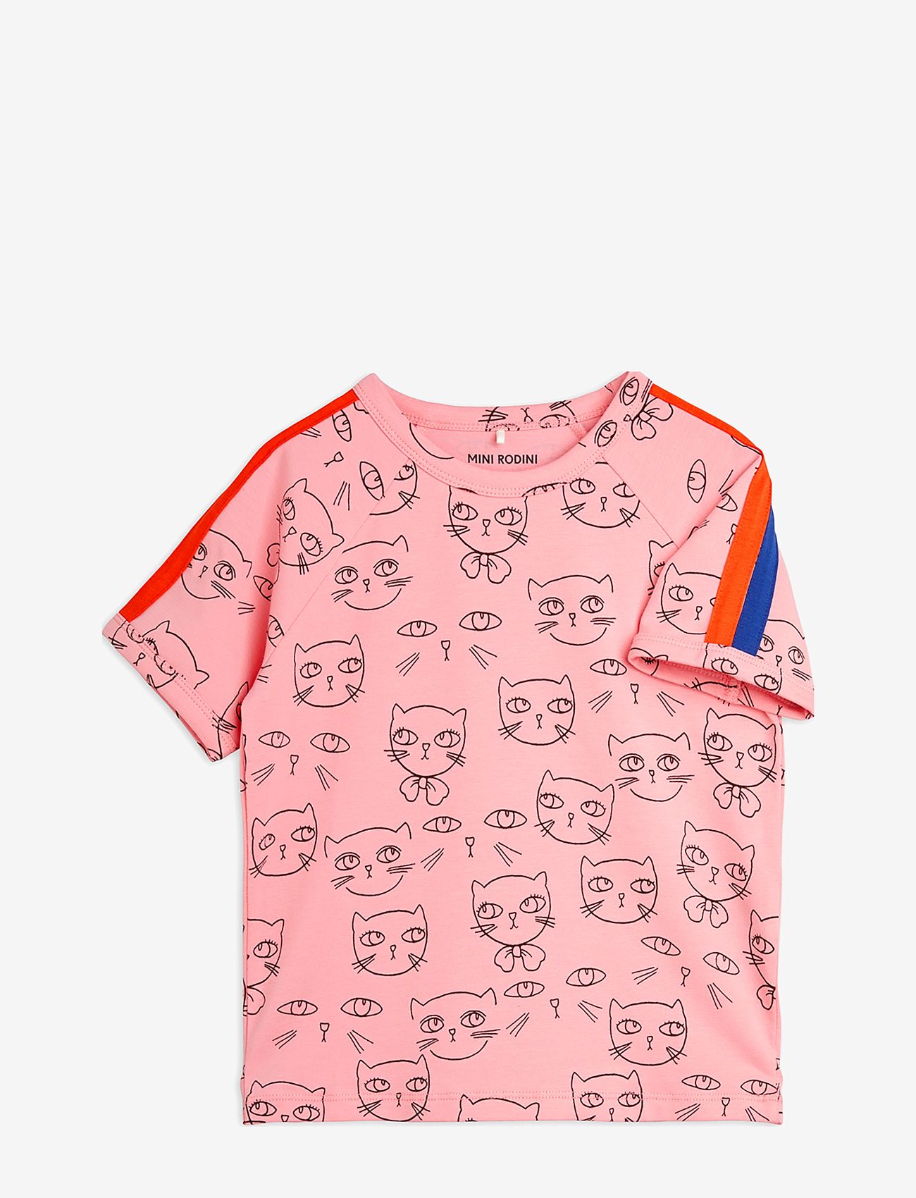 Mini Rodini - Cathlethes aop ss tee - pink - 4