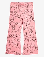 Cathlethes aop flared trousers - PINK