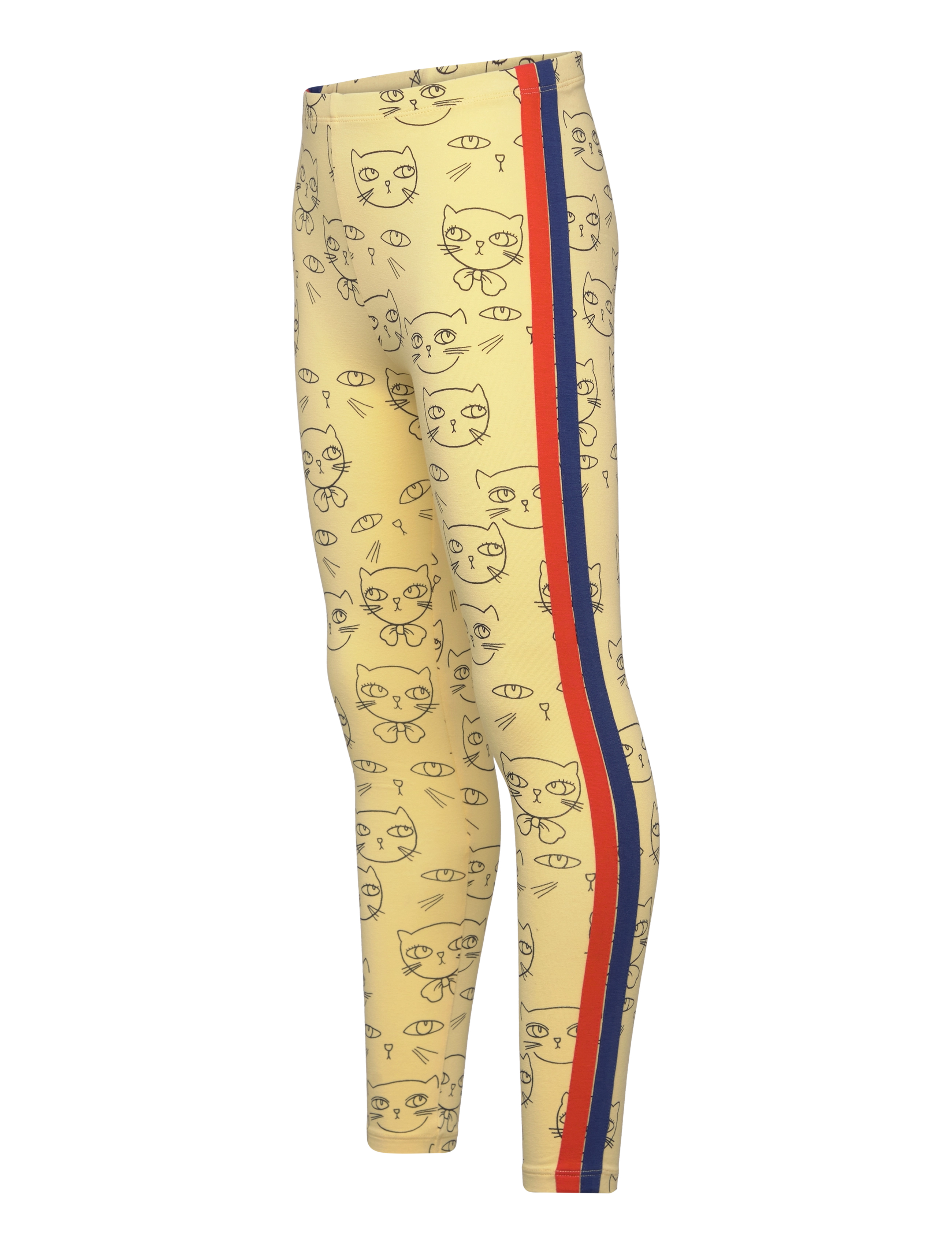 Mini Rodini - Cathlethes aop leggings - yellow - 2