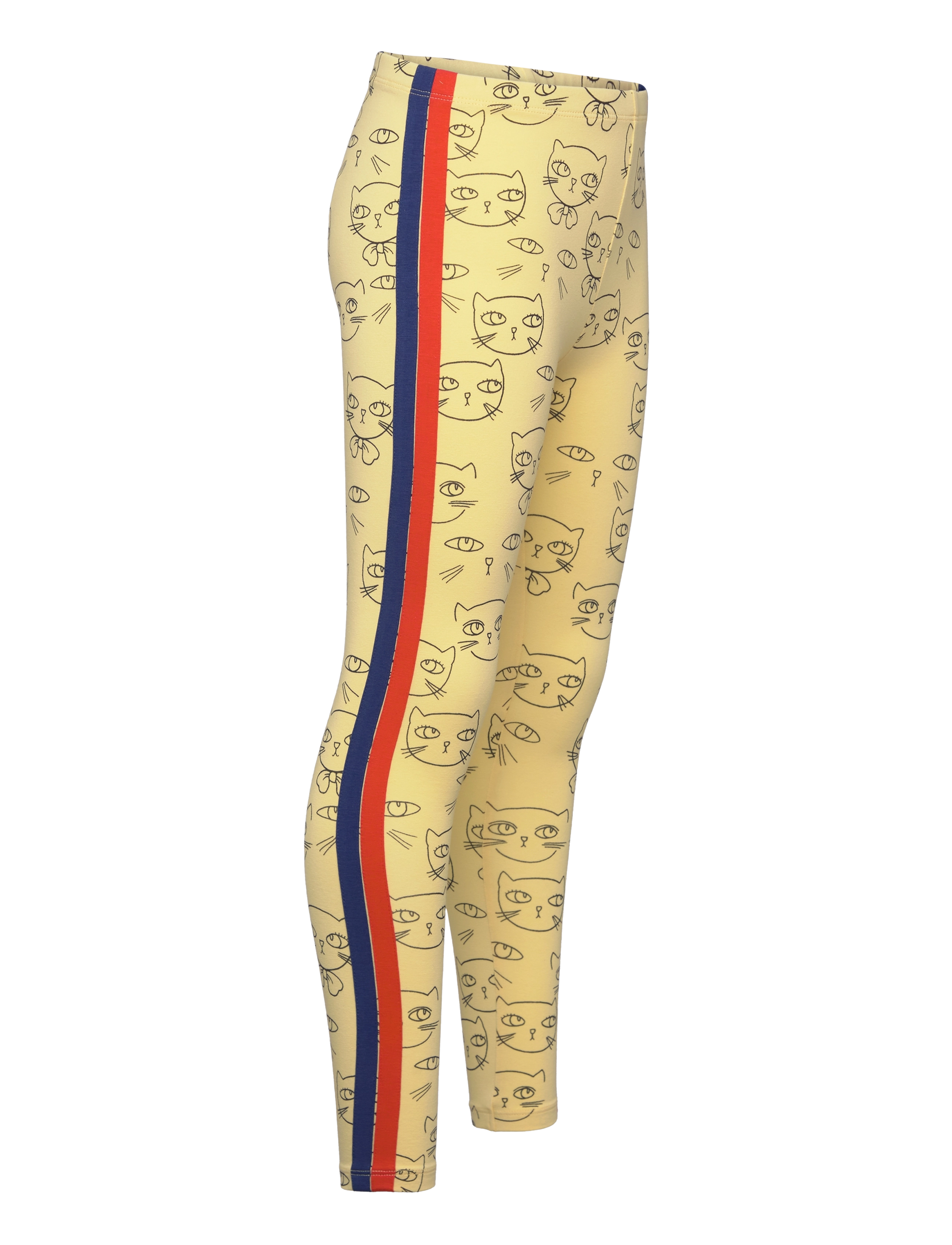 Mini Rodini - Cathlethes aop leggings - yellow - 3