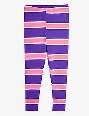 Mini Rodini - Stripe leggings - leggings - purple - 0