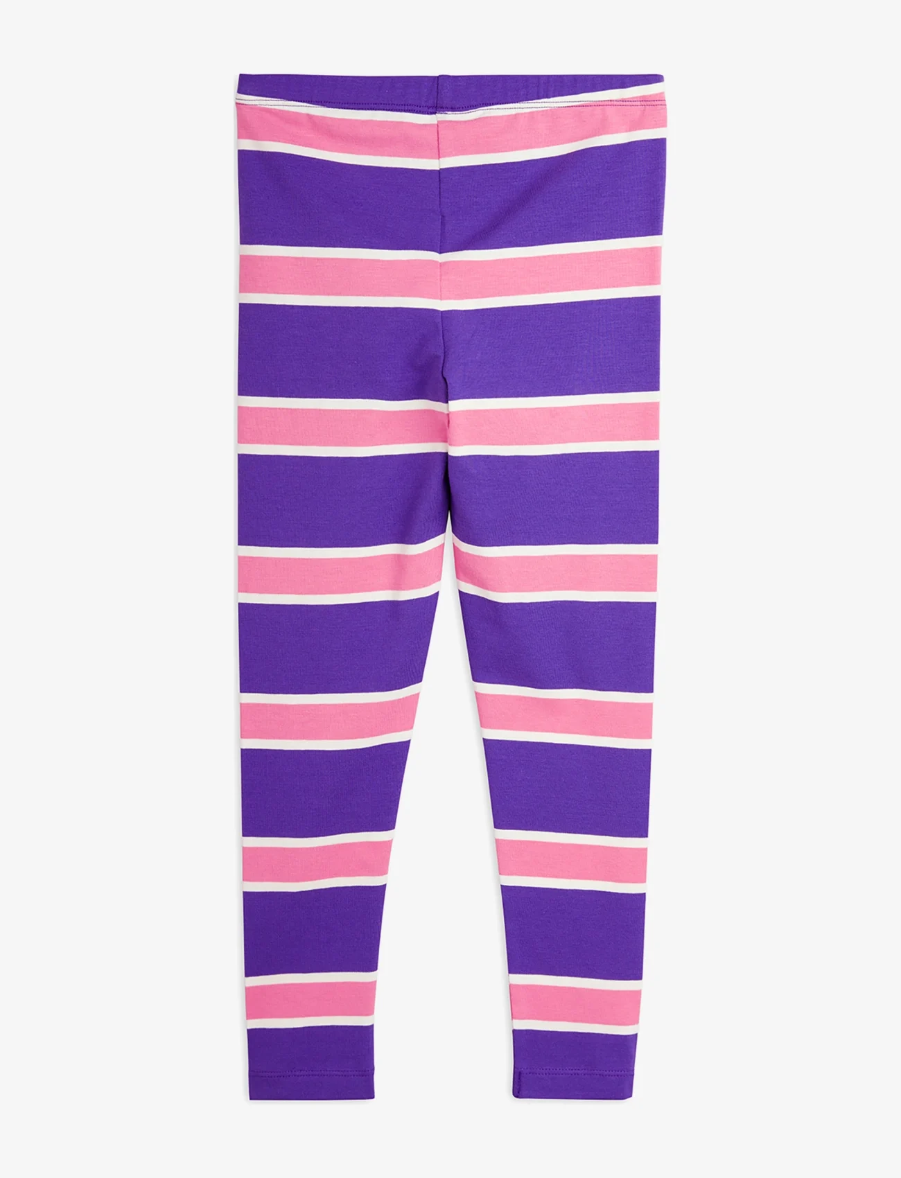 Mini Rodini - Stripe leggings - leggings - purple - 1