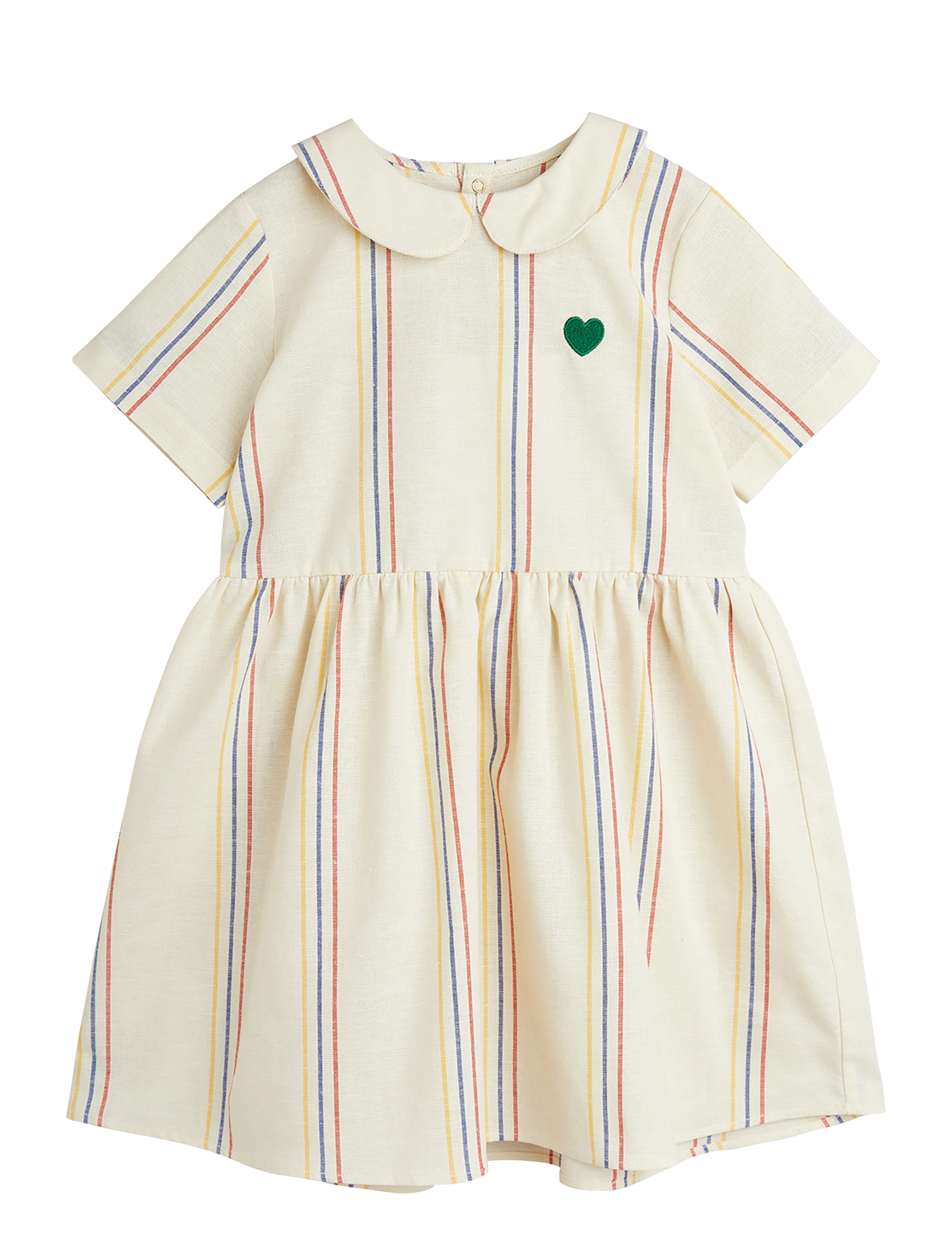 Stripe y-d woven ss dress - OFFWHITE