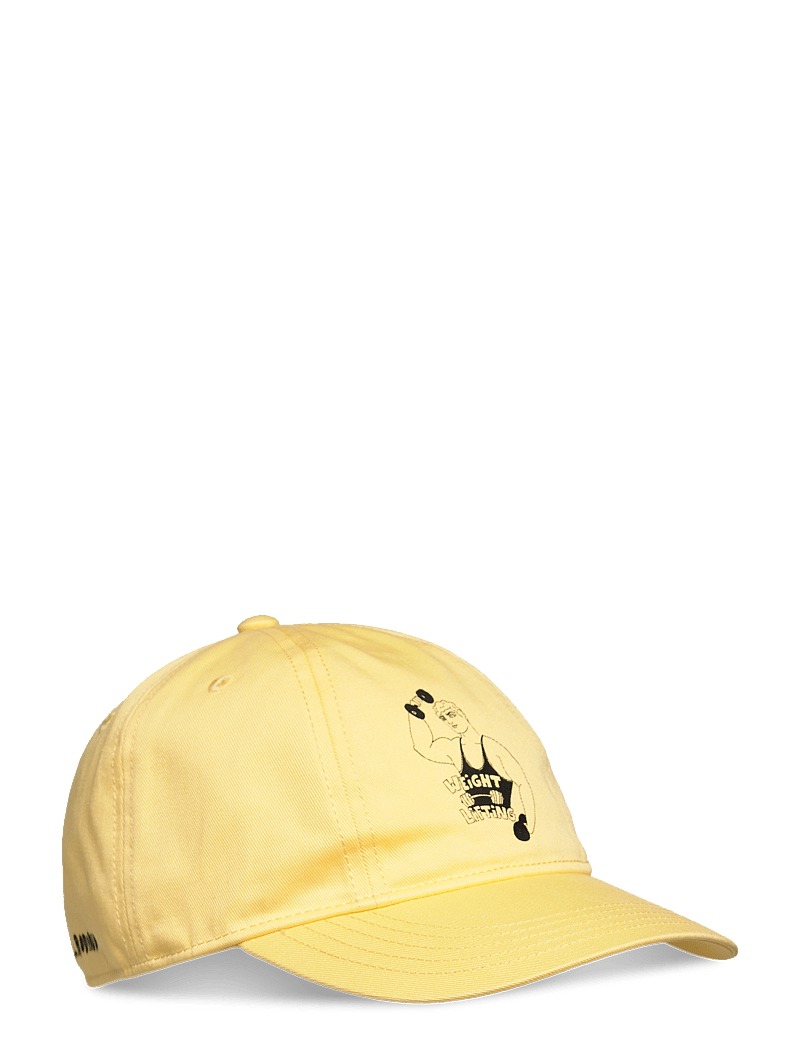 Mini Rodini - Weight lifting sp cap - caps - yellow - 0